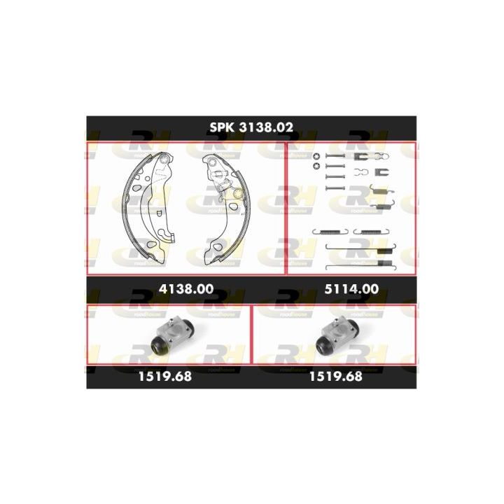 Stabdžių rinkinys, būgniniai stabdžiai ROADHOUSE SPK 3138.02