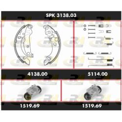 Stabdžių rinkinys, būgniniai stabdžiai ROADHOUSE SPK 3138.03