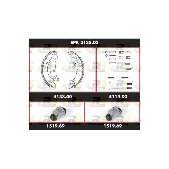 Stabdžių rinkinys, būgniniai stabdžiai ROADHOUSE SPK 3138.03