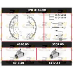 Stabdžių rinkinys, būgniniai stabdžiai ROADHOUSE SPK 3140.00