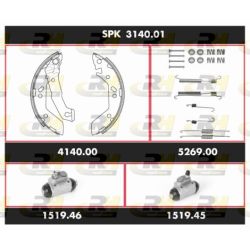 Stabdžių rinkinys, būgniniai stabdžiai ROADHOUSE SPK 3140.01