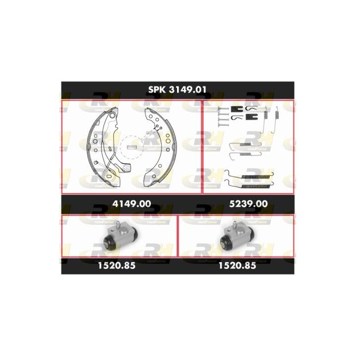 Stabdžių rinkinys, būgniniai stabdžiai ROADHOUSE SPK 3149.01