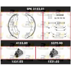 Stabdžių rinkinys, būgniniai stabdžiai ROADHOUSE SPK 3152.01