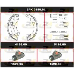 Stabdžių rinkinys, būgniniai stabdžiai ROADHOUSE SPK 3158.01