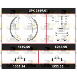 Stabdžių rinkinys, būgniniai stabdžiai ROADHOUSE SPK 3169.01