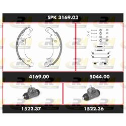 Stabdžių rinkinys, būgniniai stabdžiai ROADHOUSE SPK 3169.03