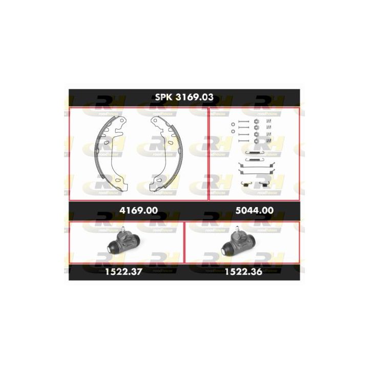 Stabdžių rinkinys, būgniniai stabdžiai ROADHOUSE SPK 3169.03