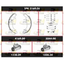 Stabdžių rinkinys, būgniniai stabdžiai ROADHOUSE SPK 3169.06