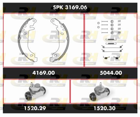 Stabdžių rinkinys, būgniniai stabdžiai ROADHOUSE SPK 3169.06