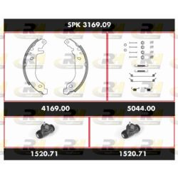 Stabdžių rinkinys, būgniniai stabdžiai ROADHOUSE SPK 3169.09