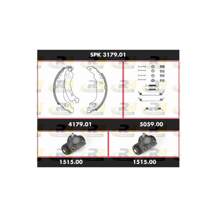 Stabdžių rinkinys, būgniniai stabdžiai ROADHOUSE SPK 3179.01