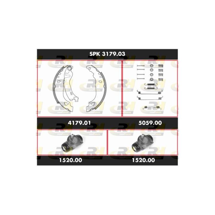 Stabdžių rinkinys, būgniniai stabdžiai ROADHOUSE SPK 3179.03