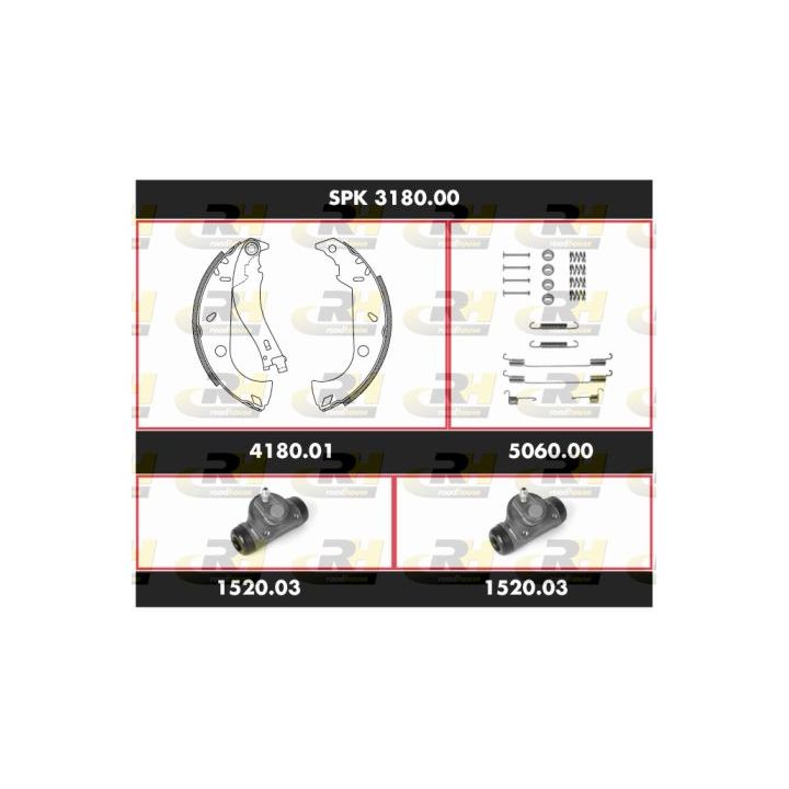 Stabdžių rinkinys, būgniniai stabdžiai ROADHOUSE SPK 3180.00