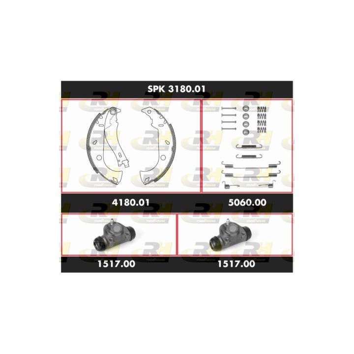 Stabdžių rinkinys, būgniniai stabdžiai ROADHOUSE SPK 3180.01