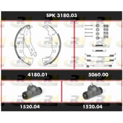 Stabdžių rinkinys, būgniniai stabdžiai ROADHOUSE SPK 3180.03