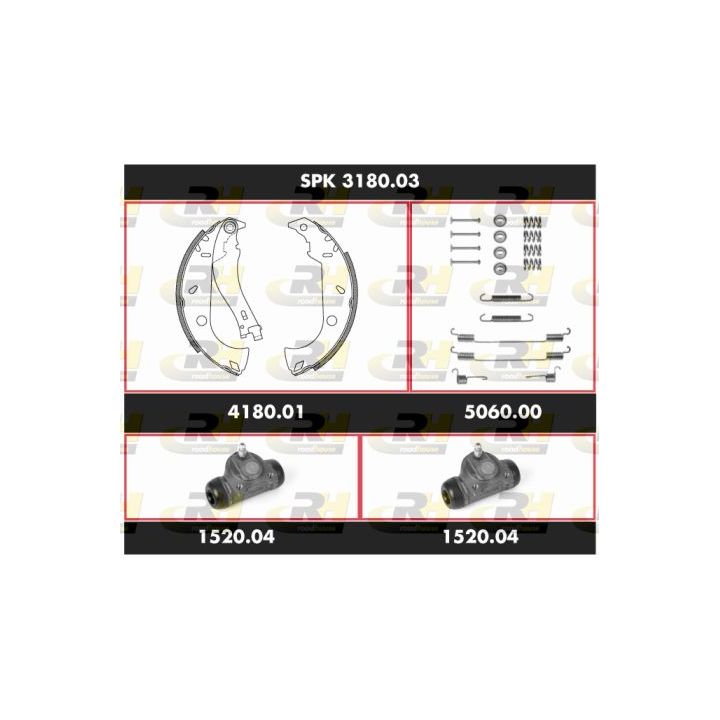 Stabdžių rinkinys, būgniniai stabdžiai ROADHOUSE SPK 3180.03