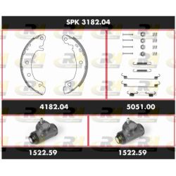 Stabdžių rinkinys, būgniniai stabdžiai ROADHOUSE SPK 3182.04