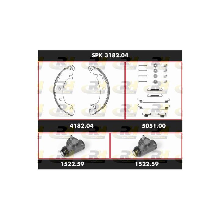 Stabdžių rinkinys, būgniniai stabdžiai ROADHOUSE SPK 3182.04