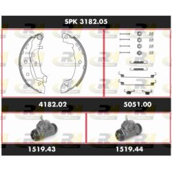 Stabdžių rinkinys, būgniniai stabdžiai ROADHOUSE SPK 3182.05