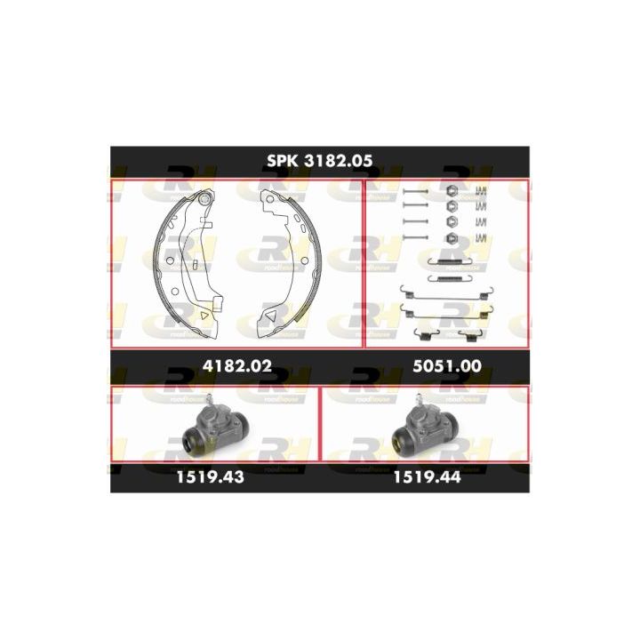 Stabdžių rinkinys, būgniniai stabdžiai ROADHOUSE SPK 3182.05