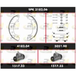 Stabdžių rinkinys, būgniniai stabdžiai ROADHOUSE SPK 3182.06