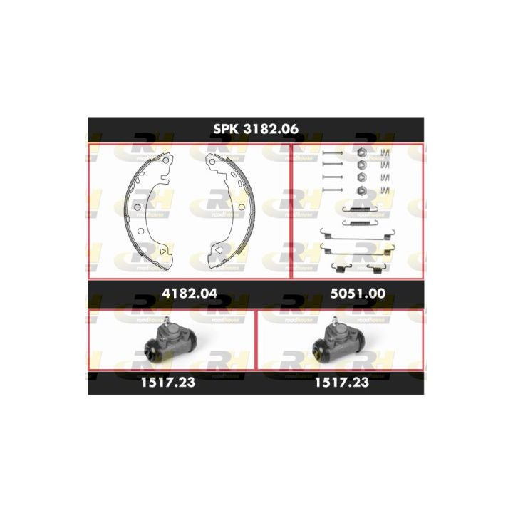 Stabdžių rinkinys, būgniniai stabdžiai ROADHOUSE SPK 3182.06