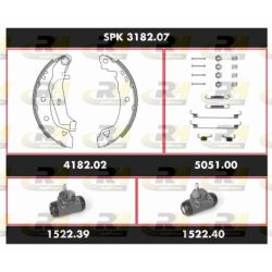 Stabdžių rinkinys, būgniniai stabdžiai ROADHOUSE SPK 3182.07