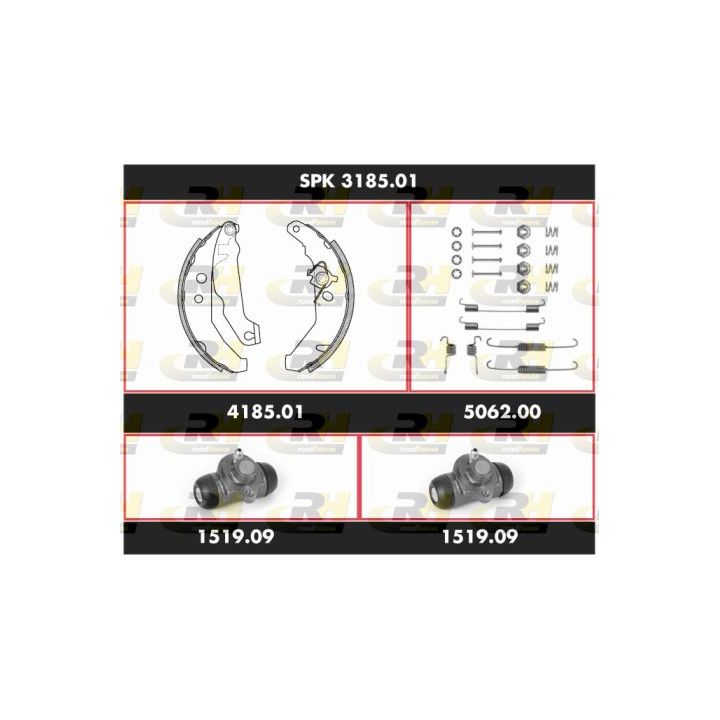 Stabdžių rinkinys, būgniniai stabdžiai ROADHOUSE SPK 3185.01