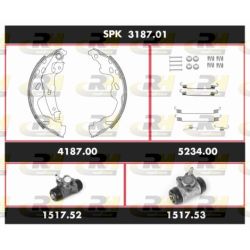 Stabdžių rinkinys, būgniniai stabdžiai ROADHOUSE SPK 3187.01