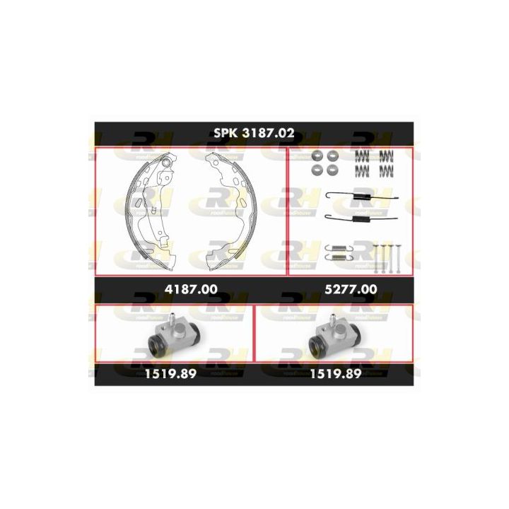 Stabdžių rinkinys, būgniniai stabdžiai ROADHOUSE SPK 3187.02