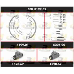 Stabdžių rinkinys, būgniniai stabdžiai ROADHOUSE SPK 3199.02