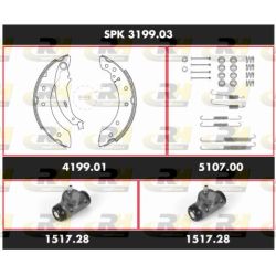Stabdžių rinkinys, būgniniai stabdžiai ROADHOUSE SPK 3199.03