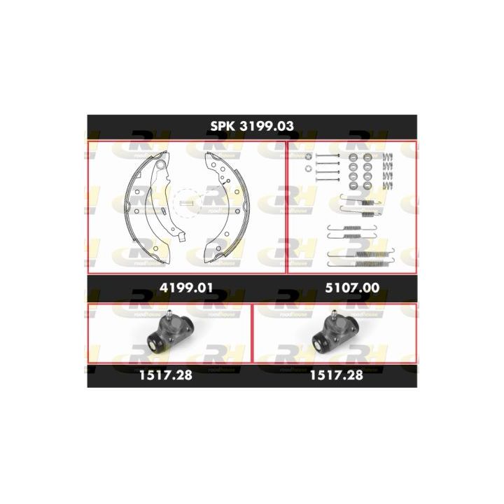 Stabdžių rinkinys, būgniniai stabdžiai ROADHOUSE SPK 3199.03