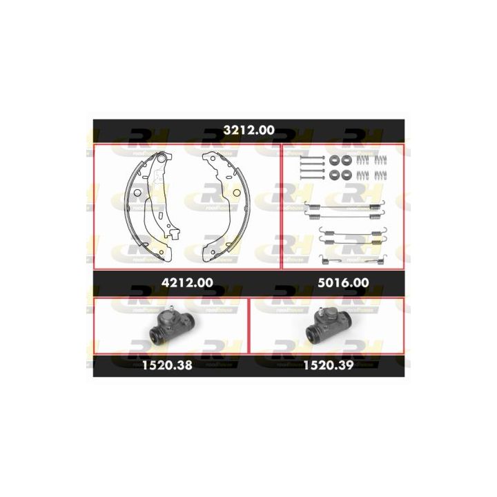 Stabdžių rinkinys, būgniniai stabdžiai ROADHOUSE SPK 3212.00