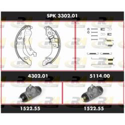 Stabdžių rinkinys, būgniniai stabdžiai ROADHOUSE SPK 3302.01