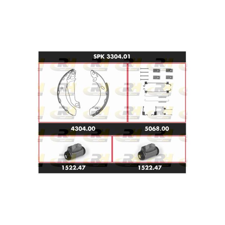 Stabdžių rinkinys, būgniniai stabdžiai ROADHOUSE SPK 3304.01