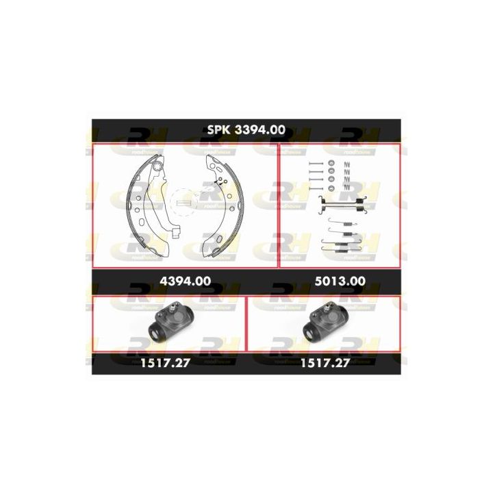 Stabdžių rinkinys, būgniniai stabdžiai ROADHOUSE SPK 3394.00