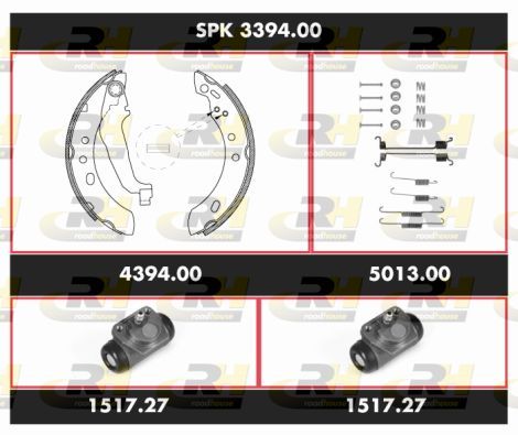 Stabdžių rinkinys, būgniniai stabdžiai ROADHOUSE SPK 3394.00