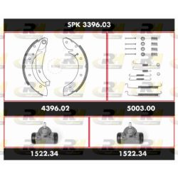 Stabdžių rinkinys, būgniniai stabdžiai ROADHOUSE SPK 3396.03