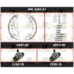 Stabdžių rinkinys, būgniniai stabdžiai ROADHOUSE SPK 3397.01