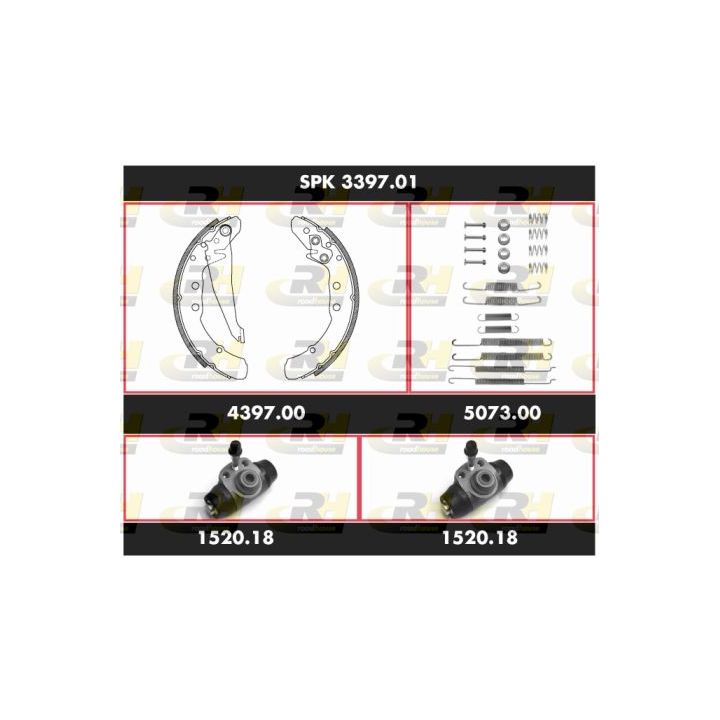 Stabdžių rinkinys, būgniniai stabdžiai ROADHOUSE SPK 3397.01