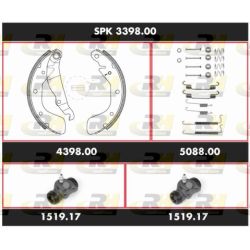 Stabdžių rinkinys, būgniniai stabdžiai ROADHOUSE SPK 3398.00