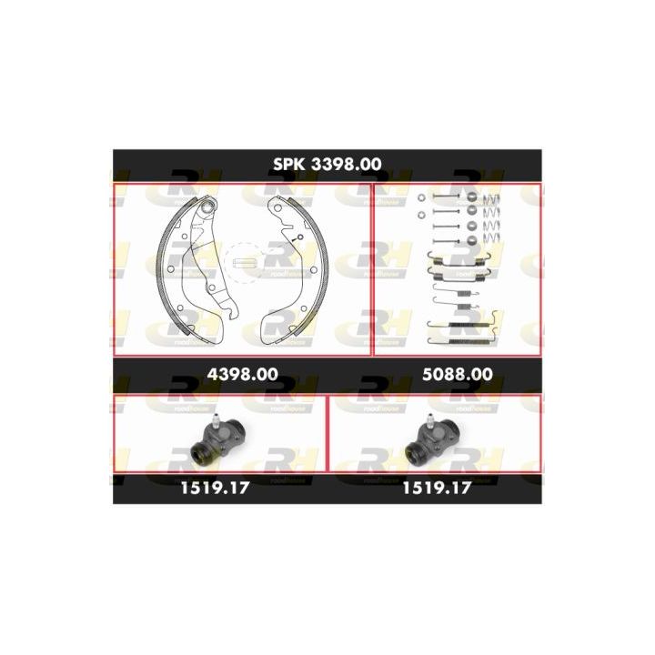 Stabdžių rinkinys, būgniniai stabdžiai ROADHOUSE SPK 3398.00