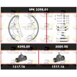 Stabdžių rinkinys, būgniniai stabdžiai ROADHOUSE SPK 3398.01