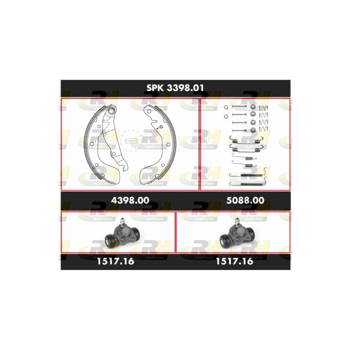 Stabdžių rinkinys, būgniniai stabdžiai ROADHOUSE SPK 3398.01