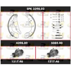 Stabdžių rinkinys, būgniniai stabdžiai ROADHOUSE SPK 3398.02