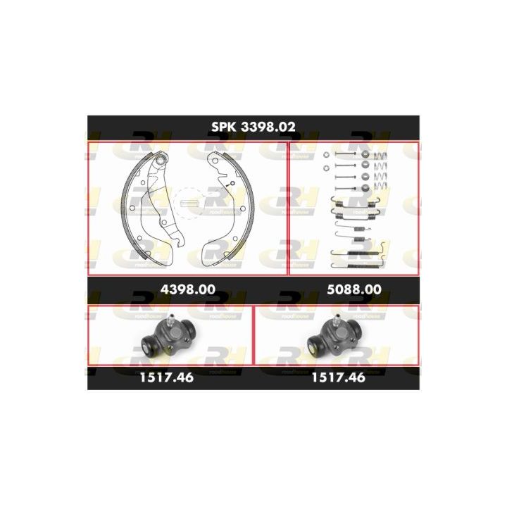 Stabdžių rinkinys, būgniniai stabdžiai ROADHOUSE SPK 3398.02