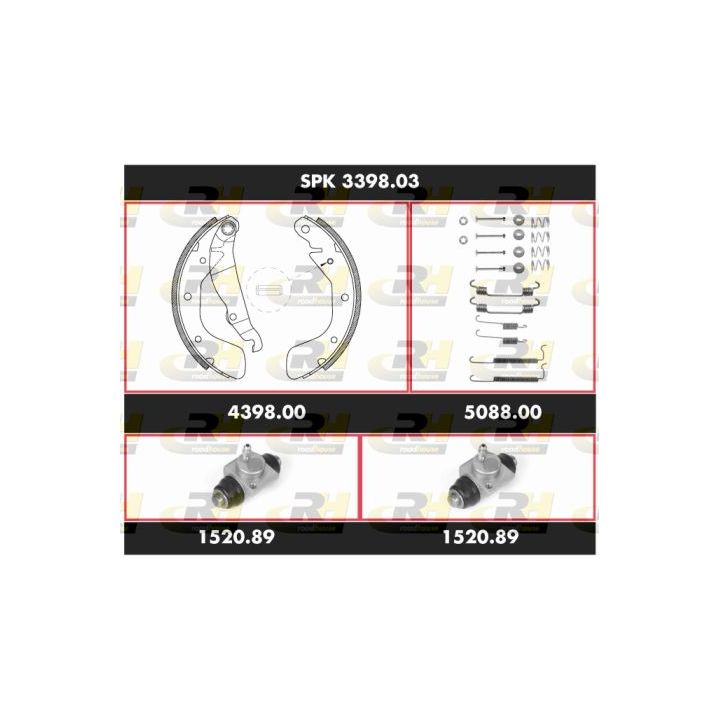 Stabdžių rinkinys, būgniniai stabdžiai ROADHOUSE SPK 3398.03