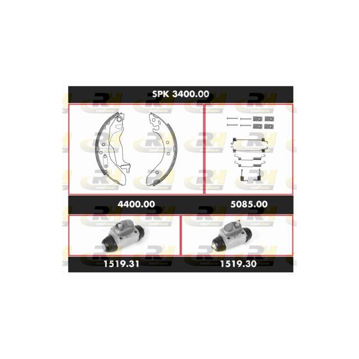 Stabdžių rinkinys, būgniniai stabdžiai ROADHOUSE SPK 3400.00