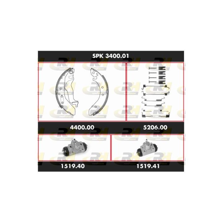 Stabdžių rinkinys, būgniniai stabdžiai ROADHOUSE SPK 3400.01